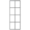 vidaXL Sliding Door Black 29.9"x80.7" ESG Glass and Aluminum - 3 of 4