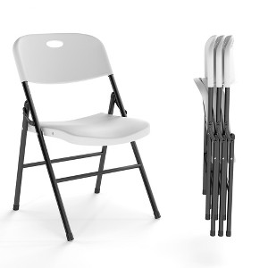 Real Relax Large Back Folding Chair,Heavy Duty Plastic Folding Chair for Indoor Outdoor Events, Wedding, Party, Restaurant, Meeting - 1 of 4