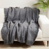 Saro Lifestyle Warm Waffle Weave Throw - 4 of 4