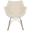 LeisureMod Willow Fabric Eiffel Accent Rocking Chair for Nursery with Ash Wood Legs - image 3 of 4