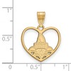 Black Bow Jewelry 14k Yellow Gold Plated Sterling Silver New Orleans Privateers NCAA Pendant - 2 of 3