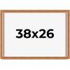 PosterPalooza | Flat Brown Picture Frame - UV Acrylic, Backing Board, Hanging Hardware Included - 2 of 4