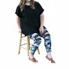 Women's Lace Ankle Leggings - Shirley Stone - 2 of 2