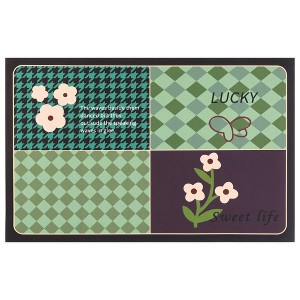 Unique Bargains Abstract Non-Slip Absorbent Shower Bathtub Easy to Clean Bath Mat 1 Pc - 1 of 4