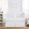 Sweet Jojo Designs Boy or Girl Gender Neutral Unisex Baby Crib Bed Skirt Bohemian Fringe Off White - 2 of 3
