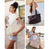 FATMOON Tote Bag for Women with Zipper, Gym tote with Compartments, Work Tote Nurse Dance Yoga Bag for Travel - 2 of 4