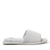 Dearfoams Women's Beatrice Microfiber Velour Shower Slide House Slipper - 3 of 4