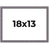 PosterPalooza | Textured Grey Picture Frame - UV Acrylic, Backing Board, Hanging Hardware Included - 2 of 4