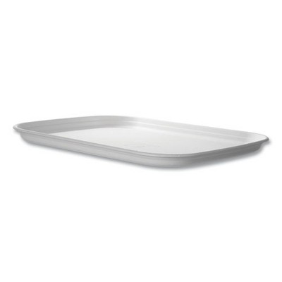 Eco-Products Regalia Renewable Sugarcane Tray, 13 x 17 x 1.3, White, 100/Carton