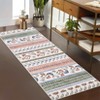 Floral Machine Washable Rug with Rubber Non-Slip Backing for Living Room, Dining Room, Bedroom, Office, Playroom, Entryway - 2 of 4