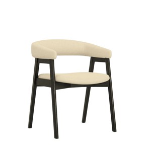 Alpine Furniture Cove Curved Back Chairs, Vintage Black (Set of 2) - 1 of 4