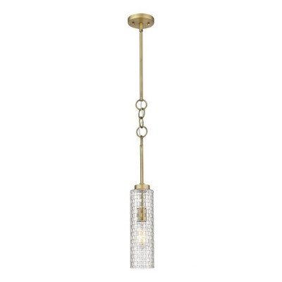 Wexford - 1 Light Stem Hung Mini Pendant In Art Deco Style-20.75 Inches Tall and 4 Inches Wide