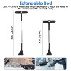 iMountek "2-in-1 Extendable Ice Scraper & Snow Brush, Telescopic Car Frost Removal Tool with 360° Pivoting Head" Grey - 4 of 4
