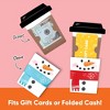 Big Dot of Happiness Assorted Snowman Coffee Cup Gift Card Holders with Envelopes, Winter Money & Gift Card Sleeves Holiday Nifty Gifty Pack, Set of 8 - 2 of 4