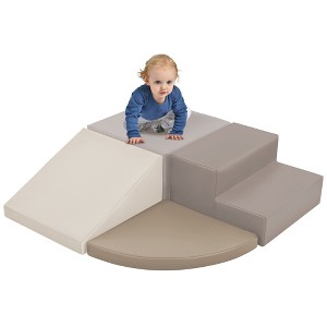 Soft Climb Crawl Activity Play Set For Toddler, Foam Indoor Active Play Structure Climbing Crawling Toys - 1 of 4