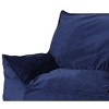 CAVINAS Velveteen Bean Bag Chair for Adults & Kids,Soft Bean Bag with Armrests,Accent Chairs for Living Room - 3 of 4
