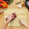 Extra Large Bamboo Cutting Board, 30 x 20 Inch Wooden Chopping Board for Kitchen, Butcher Block with Juice Groove and Handles - 3 of 4