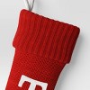 Knit Monogram Christmas Stocking Red - Wondershop™ - 3 of 3