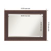 Amanti Art Moab Brown Bronze Beveled Framed Bathroom Vanity Wall Mirror - 3 of 4