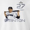 MLBPA Men's Stanton Pw Licensed Mlb Giancarlo Stanton New York Yankees Long Sleeve Graphic Cotton Pullover Sweatshirt - White M - 2 of 4