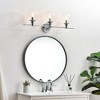 Elegant Lighting Jaelynn 3 light Brass and Clear Bath Sconce - 3 of 4