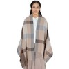 Anna-Kaci Classic Plaid Winter Scarf Soft Cashmere Feel Wrap Shawl Check Tassel Scarves for Women - 4 of 4