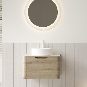 GDFStudio Winfough Modern Bathroom Vanity with Round Basin and Drawer - 1 of 4