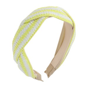 Unique Bargains Exquisite Personalized Straw Braid Headband 1 Pc - 1 of 4