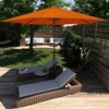 11' x 11' Aluminum Market Polyester Umbrella with Crank Lift Tuscan - Astella: Water-Resistant, Rustproof, No Assembly Required - 4 of 4