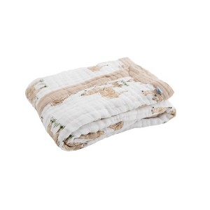 Little Unicorn Cotton Muslin Baby Receiving Quilt - 1 of 4
