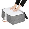 REGALWOVEN Sturdy Fabric Organizing Bedroom Comforter Storage Bags with Handles - 4 of 4