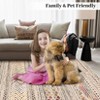Small Throw Rug for Bedroom Kitchen Entryway - Boho Vintage Non-Slip Washable Mat, Oriental Soft Stain Resistant Low Pile Carpet - 3 of 4