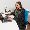 PAVILIA Fleece Wearable Blanket with Sleeves, Warm Cozy Soft Functional Lightweight Sleeved Throw Adults Men Women - 4 of 4
