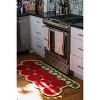 Lany Space Irregular Tomato Runner Rug, 2.5'x4' - 2 of 4