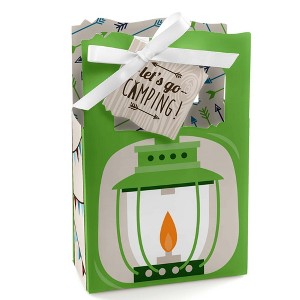 Big Dot of Happiness Happy Camper - Camping Baby Shower or Birthday Party Favor Boxes - Set of 12 - 1 of 4