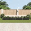 vidaXL Raised Bed Anthracite Galvanized steel 94.5x15.7x17.7 in Durable - 3 of 4