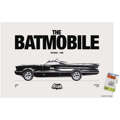 Trends International DC Comics Batman: 85th Anniversary - The Batmobile 1966 Unframed Wall Poster Prints