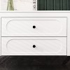 FUFU&GAGA Modern Wall-Mounted Bathroom Vanity with Faucet - White and Drawers - 4 of 4