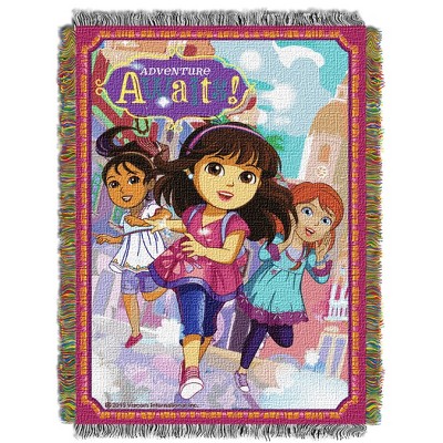 Dora Adventure Awaits Tapestry Throw