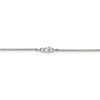 Black Bow Jewelry 0.9mm, 14k White Gold, Solid Franco Chain Necklace - 4 of 4