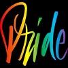 Adult Design By Humans Rainbow Cursive Letters Pride By machmigo Tank Top - 2 of 2