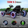 Jojoka 24V Go Kart for Kids Pedal Drift Kart with 2x150W Powerful Motors, Slow Start, Built-in Music - 3 of 4