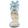 Allegra K Women's Back to College Open Toe Lace Up Chunky High Heels Strappy Sandals - 2 of 4