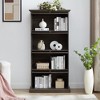Bella Depot 63.19''W Glass display cabinet 4 Tier Glass Display Cabinet Storage - 3 of 4