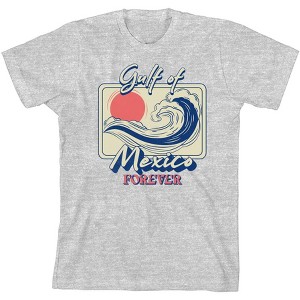 Gulf of Mexico Forever Sunset Wave Youth Crew Neck Short Sleeve Tee - 1 of 2
