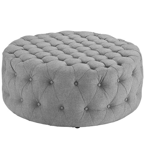 Light gray clearance ottoman