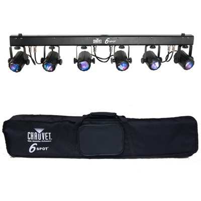CHAUVET 6SPOT 6 Head RGB LED DJ Dance Effect DMX Stage Spot Light System + Bag