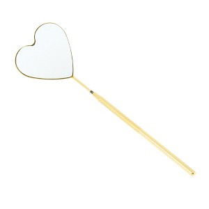 Unique Bargains Heart Pattern Lash Mirror 1 Pc - 1 of 4