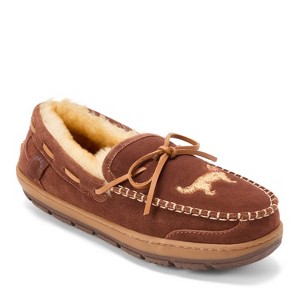 Fireside by Dearfoams Men's Forster Genuine Shearling Moccasin - 1 of 4