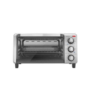 BLACK+DECKER 4-Slice Stainless Steel Toaster Oven (Silver) TO1700SG for  sale online